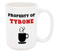 Cups Property of Tyrone Mug Home 2 PCS | Funny Tea Cup Portable Hot Chocolate Cups Friendship Gamers