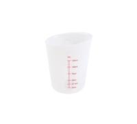 Cups Set - Reusable, Flexible & Non-Stick Pouring Cups with Measurement Scale for Epoxy Resin, Baking & Kitchen, 125/250/500ml(125 ml White)