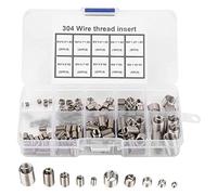 Cupsofu 150Pcs Thread Repair Inserts M6 M8 Steel Heli Coil Thread Repair Insert Wire Thread Insert Assortment