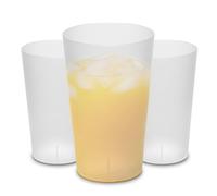 CUPTASTIC 12oz 40 Pack Shatterproof Reusable Frosted Plastic Cups - BPA-Free Stackable Party Cups for Adults - Eco-Friendly Glasses for Events, Camping & Everyday Use