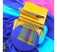 Cuptisserie Speedweve Style Darning Loom, Small Weaving Loom for Visible Mending Jeans, Weave Tool for DIY Artful Patterns, Repair Fabrics (14 Hooks)