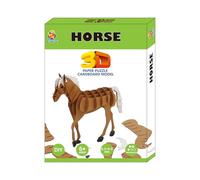CUPUZ 3D Papercraft Kit - DIY Paper Model Building Set for Kids & Adults | STEM Educational Craft Toy | Creative Screen-Free Activity & Display Gift (Horse)
