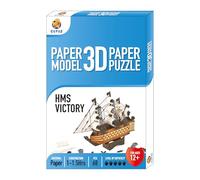 CUPUZ 3D Papercraft Kit - DIY Paper Model Building Set for Kids & Adults | STEM Educational Craft Toy | Creative Screen-Free Activity & Display Gift (HMS Victory)