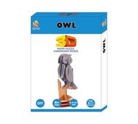CUPUZ 3D Papercraft Kit - DIY Paper Model Building Set for Kids & Adults | STEM Educational Craft Toy | Creative Screen-Free Activity & Display Gift (Owl)