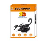 CUPUZ 3D Papercraft Kit - DIY Paper Model Building Set for Kids & Adults | STEM Educational Craft Toy | Creative Screen-Free Activity & Display Gift (Scorpion)
