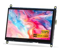 CUQI 7 Inch Raspberry Pi Display, HD IPS 1024 x 600 Mini Monitor for Raspberry Pi 5/4/3, PC, Windows, Xbox, Camera (Non-Touch)