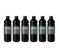 CUQOO 1L Scented Citronella Oil for Garden Burners - 6 Pack Insect-Repelling Torch & Lantern Oil Outdoor Use, Garden Citronella for Tiki Tor
