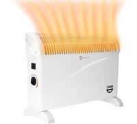 CUQOO 2000W Convector Radiator Heater with 3 Heat Settings - Powerful Electric Heater with Adjustable Thermostat | Safe and Secure Room Heater with Overheat Protection | Space Heaters for Indoor Use