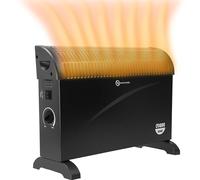 CUQOO 2000W Convector Radiator Heater with 3 Heat Settings - Powerful Electric Heater with Adjustable Thermostat | Safe and Secure Room Heater with Overheat Protection | Space Heaters for Indoor Use