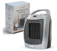 CUQOO 2KW Ceramic Fan Heater - Fast, Energy-Efficient Electric Heater with 2 Heat Settings, Thermostat, Quiet, Portable Space Warmer for Home & Office