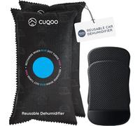 Cuqoo 500G Car Dehumidifier Bag Reusable Moisture Absorber Anti Slip Microwave Reactivated For Condensation Fog 2 Pack