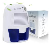 CUQOO 500ml Mini Dehumidifier - Small Electric Portable Dehumidifier for Bedroom, Bathroom, Wardrobe, Caravan & Home - Energy Efficient Moisture Absorber with Auto Shut Off & Quiet Operation