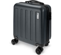 Cuqoo Avio Black Jett 45Cm Cabin Suitcase Lightweight Carry On Luggage Hard Case Airline Approved Cabin Bag For Ryanair, Easyjet