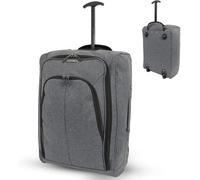Cuqoo Avio Cabin Suitcase 39L Lightweight Carry On Luggage With Wheels Water Resistant Ryanair Easyjet Jet2 Approved 50X35X20Cm