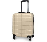 Cuqoo Avio Earthy Beige Atlas Carry On Suitcase 45X36X20Cm Lightweight Hard Shell Suitcase Airline Approved For Easyjet Ryanair