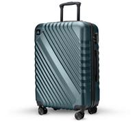 Cuqoo Avio Glide 55Cm Underseat Cabin Bag Small Suitcase With 360 Spinner Wheels Abs Hard Shell 3 Digit Lock And Telescopic Handle