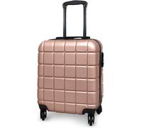 Cuqoo Avio Rose Gold Atlas Carry On Suitcase 45X36X20Cm Lightweight Hard Shell Suitcase Airline Approved For Easyjet Ryanair