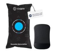 CUQOO Car Dehumidifier Bag - Reusable Moisture Absorber for Car Interior with Anti-Slip Mat - Microwave Reactivated Dehumidifier Bags for Condensation, Damp & Fog (1 Pack)