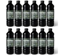 CUQOO Citronella Oil for Garden Burners - Torch & Lamp Oil - 12x1L Packs