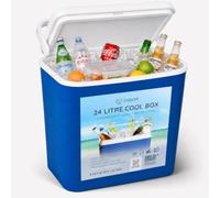 CUQOO Cool Box - Compact Insulated Ice Box for Camping, Beach, Travel & Picnics - Portable Cooler with Handle - Keeps Food & Drinks Cold for Hours - Lightweight & Durable Design 24L