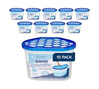 CUQOO Disposable Dehumidifier 500ml - Pack of 10 | Moisture Absorbers for Damp, Mould & Musty Odours in Home, Wardrobe, Kitchen, Bathroom | DYN12719