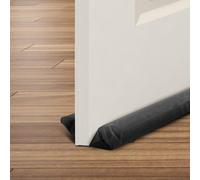Cuqoo Door Draft Excluder Adjustable Under Door Draught Seal Fits 76 To 91Cm Blocks Cold Noise Dust Energy Saving Foam Block Black