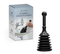 CUQOO Heavy Duty Sink Plunger - Industrial-Grade Drain Unblocker with Large Head - Powerful Clog Remover for Kitchen, Bathroom, Showers & Bathtubs - Easy to Use & Reusable