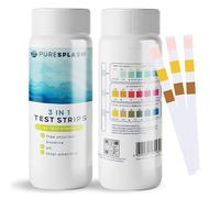 CUQOO Hot Tub Test Strips | Pool Chlorine & pH Test Strips 50 Dip Sticks | FAST RESULTS: inflatable · paddling · above-ground · alkalinity · hardness · jacuzzi · accurate · balance testing