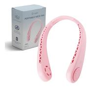 CUQOO Neck Fan Rechargeable - Personal Wearable Fan with 360° Airflow, 3 Speed Settings, Bladeless, Quiet & Portable Cooling for Men & Women - Ideal for Travel, Sports, Gym, Indoor & Outdoor Use