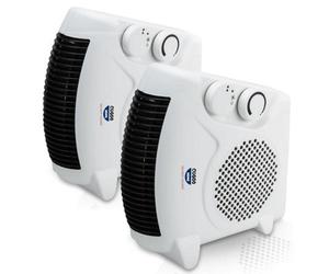 Cuqoo Powerful 2Kw Fan Heater With 2 Heat Settings & Cool Function Upright Electric Quiet Space Heater For Home With Variable