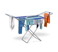 CUQOO Premium Foldable Clothes Airer | 22 Bar Drying Clothes Rack Indoor | HEAVY DUTY BUILD: stainless steel · winged · outdoor · laundry · washing · rust-resistant · large