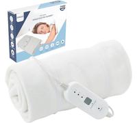 CUQOO Premium Heated Blanket with 3 Heat Setting & LED Indicator Light - 120x60cm Electric Blanket Single | 100% Polyester Heated Throw Blanket | Machine Washable Fast Heating Electric Throw Blanket