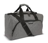 CUQOO Ryanair Cabin Bag 40x20x25cm - Airline Approved Under-Seat Bag with Adjustable Straps, Trolley Sleeve, Spacious Front Pocket - Durable, Lightweight Carry-On Travel Bag for Flights - Grey