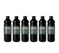 Cuqoo Scented Citronella Lantern Torch And Lamp Oil In 1L, Citronella Oil For Garden Burners, 6 Pack