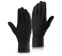 CUQOO Touch Screen Winter Gloves - Thermal, Warm, Lightweight Gloves for Men & Women, Anti-Slip Design, Elastic Cuff, Soft Wool Lining, Perfect for Cycling, Driving, Walking & Sports