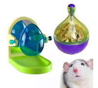 CUQUICC Rats Environmental Enrichment Toy. Rat cage Accessories Interactive Foraging Toys for Rats, Intelligence Growth Rat Enrichment Puzzle Games, Treat Dispensing Slow Feeder for Rat Cage Toy