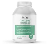 Cura CuraZyme Tolerance is a vegan enzyme blend for food intolerances.