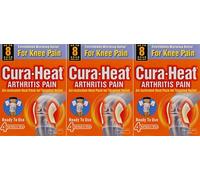 Cura Heat Arthritis Pain For Knee Pain 4 Ready To Use Heat Packs x 3 Packs
