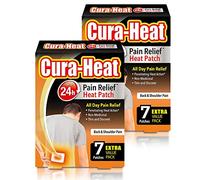 Cura-Heat Back and Shoulder Pain 7 Patches, Pack of 2 (14 Patches)