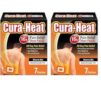 Cura-Heat Back & Shoulder Pain Direct to Skin 7 Patches (Pack of 2)