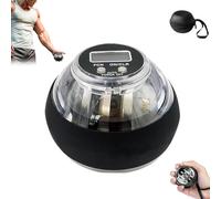 Curaball Hand Exerciser,Curaball Hand Strengthening Device, Auto-Start Gyroscopic Wrist Exercise Ball with Led Lights,Portable Wrist Trainer Ball for Strengthen Arms,Fingers,Wrist Bones Muscles (1)