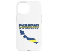 Curacao Flag Map Design Island Caribbean Pride Case for iPhone 15