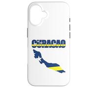 Curacao Flag Map Design Island Caribbean Pride Case for iPhone 16