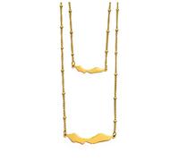Curacao Map Pendant Necklaces - Ethnic Pattern Flag Region Curacao Maps Sweater Chain Charm Hip Hop Trendy Jewelry For Women Men Collarbone Chain Necklaces,Gold,35Cm ui