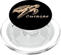 Curacao Sea Turtle Snorkeling Caribbean Diving Souvenir Gift PopSockets PopGrip for MagSafe