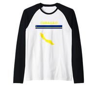 Curaçao Willemstad, Caribbean Island Flag & Map Design Raglan Baseball Tee