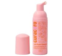Curacoro 60ML Eyelash Extension Cleanser - Lash Shampoo for Lash Extensions, Eyelash Extension Foam Cleanser for Dry & Sensitive Skin, Gently Removes Waterproof Makeup for Professional & Home Use