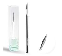 Curacoro Cuticle Nail Drill Bit 3/32'' - 1.2mm Flame Polygon Shape Bit for Professional Finish, Refine & Smooth Acrylic or Gel Nails, Nail Art Pedicure Manicure Salon & Home