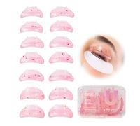 Curacoro Lash Lift Shields, 14 Pcs/7 Sizes Lash Lift Rods, Lash Lift Pads for Eyelash Curling and Lifting, Reusable Silicone Lash Rods for Eyelash Perm Lamination