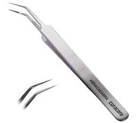 Curacoro Lash Tweezers, Fiber Tip Grip (Silver, Abracadabra) | Professional & Precision Lash Tweezer, Multi Shapes & Purposes, Volume, Isolation & Classic Lashes